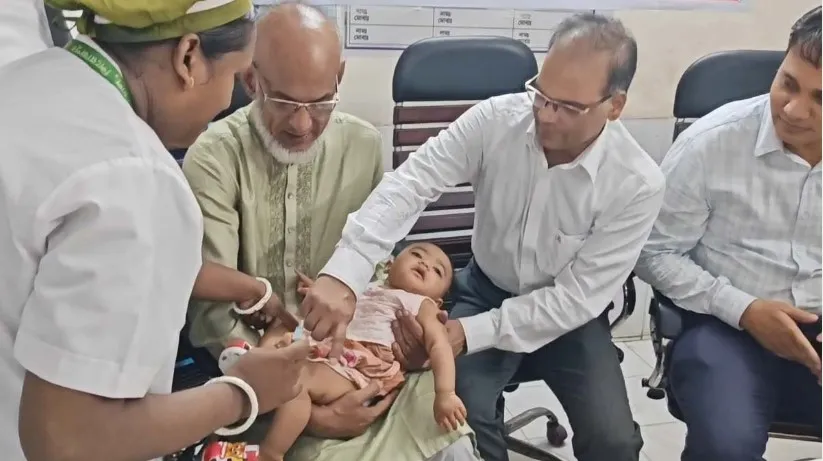 পিরোজপুরে হামের টিকাদান কর্মসূচি শুরু